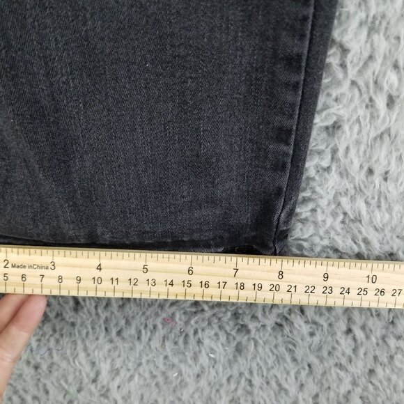 Chicos Jeans Womens 2.5 US 14 Black Stretch Mid Rise So Slimming Studded *Read* - Picture 10 of 16